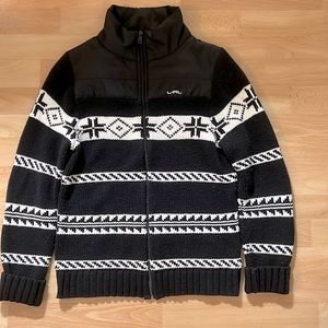 Lauren Ralph Lauren patterned full-zip turtleneck sweater